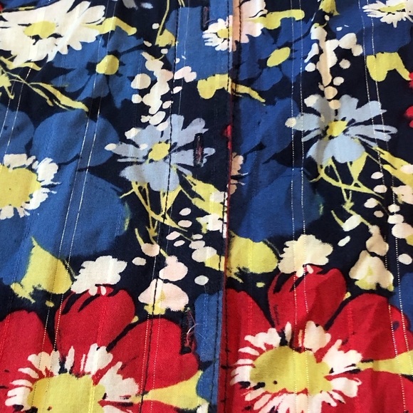 Vintage Alfred Dunner Floral Print Blouse Shirt Size 10 - Picture 5 of 8